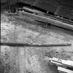 fot. J. Tur, 1966-1967 r., konserwacja więźby dachowej.