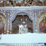 Ropica Górna, cerkiew, ikonostas, środkowa część rzędów: ikon namiestnych i prazdników, fot. J. Giemza, 1982, TT_109_09_AS_021