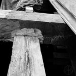 fot. J. Tur, 1966-1967 r., konserwacja więźby dachowej.