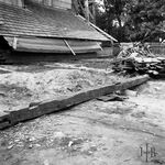 fot. J. Tur, 1966-1967 r., konserwacja więźby dachowej