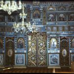 Banica, cerkiew, ikonostas,  fot. J. Giemza, 1982, TT_109_09_AS_012
