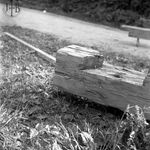 fot. J. Tur, 1966-1967 r., konserwacja więźby dachowej