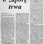 A. Długosz, S. Zubek, Spór o zaporę trwa, „Solidarność, Tygodnik Małopolska” 9. 1990, nr 36 (41), s. 9, TT_36_007_1_2