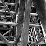 fot. J. Tur, 1966-1967 r., konserwacja więźby dachowej.