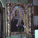 Nowica, cerkiew, ikonostas, ikona św. Paraskewy w rzędzie ikon namiestnych, fot. J. Giemza, 1982, TT_109_09_AS_025
