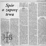 A. Długosz, S. Zubek, Spór o zaporę trwa, „Solidarność, Tygodnik Małopolska” 9. 1990, nr 36 (41), s. 9, TT_36_007_1_2