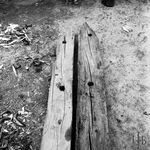 fot. J. Tur, 1966-1967 r., konserwacja więźby dachowej