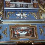 Banica, cerkiew, ikonostas, ikony: Ostatnia Wieczerza i Mandylion, fot. J. Giemza, 1982,109_09_AS_027
