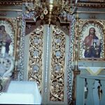 Nowica, cerkiew, ikonostas, środkowa część rzędu ikon namiestnych, fot. J. Giemza, 1982, TT_109_09_AS_033