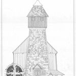 Nowosielce, kościół, elewacja zach., wyk. zespół. A. Bojarski, A. Chojnicki, P. Kędza, J. Kuter pod kier. A. Bocheńskiego, 1983, sygn. AAB_005_002_10_Ec