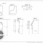 Jasienica Rosielna, kościół, detale, rys. A. Bocheński, K. Krężel, współpraca przy pomiarach D. Munia, P. Kochanek, 1998, sygn. AAB_003_002_13_Ec