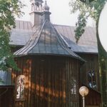 Humniska, kościół, pn. skrzydło transeptu od pn., fot. A. Bocheński, 2001, sygn. AAB_01_04_07_C