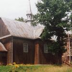 Górki, kościół drewniany do płd. -wsch., fot. A. Bocheński, 2001, sygn. AAB_01_08_28_C