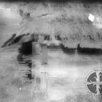 Komańcza, chyża (obecnie w MBL), elewacja tylna, fot. A. Bocheński, 1960, sygn. AAB_01_02_30_C