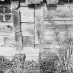 Komańcza, chyża (obecnie w MBL), elewacja tylna, fot. A. Bocheński, 1960, sygn. AAB_01_02_02_C