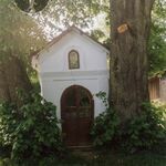 Przysietnica, kapliczka przy domu nr 220 od wsch. Fot. A. Bocheński, 2001, AAB_01_08_16_C