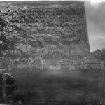 Komańcza, chyża (obecnie w MBL), elewacja tylna, fot. A. Bocheński, 1960, sygn. AAB_01_02_18_C