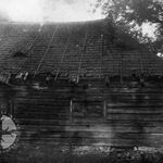 Borek Stary, obora plebańska, elewacja tylna, fot. A. Bocheński, 1962, sygn. AAB_01_24_15_C