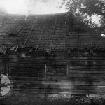 Borek Stary, obora plebańska, elewacja tylna, fot. A. Bocheński, 1962, sygn. AAB_01_24_15_C