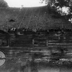 Borek Stary, obora plebańska, elewacja tylna, fot. A. Bocheński, 1962, sygn. AAB_01_24_12_C