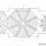 Chotyniec, cerkiew drew., rzut sklepień, rys. A. Bocheński, 1991/1992, sygn. AAB_001_002_02_Ec
