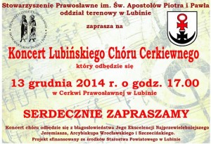 Koncert Lubin plakat 2014