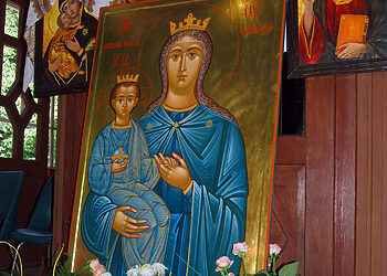 Явірска Ікона Богородиці, фот. Петро Басалыґа, 2008 р.